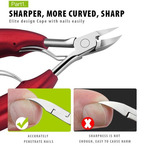 Podiatry Toe Nail Clippers for Thick/Heavy Duty Nails