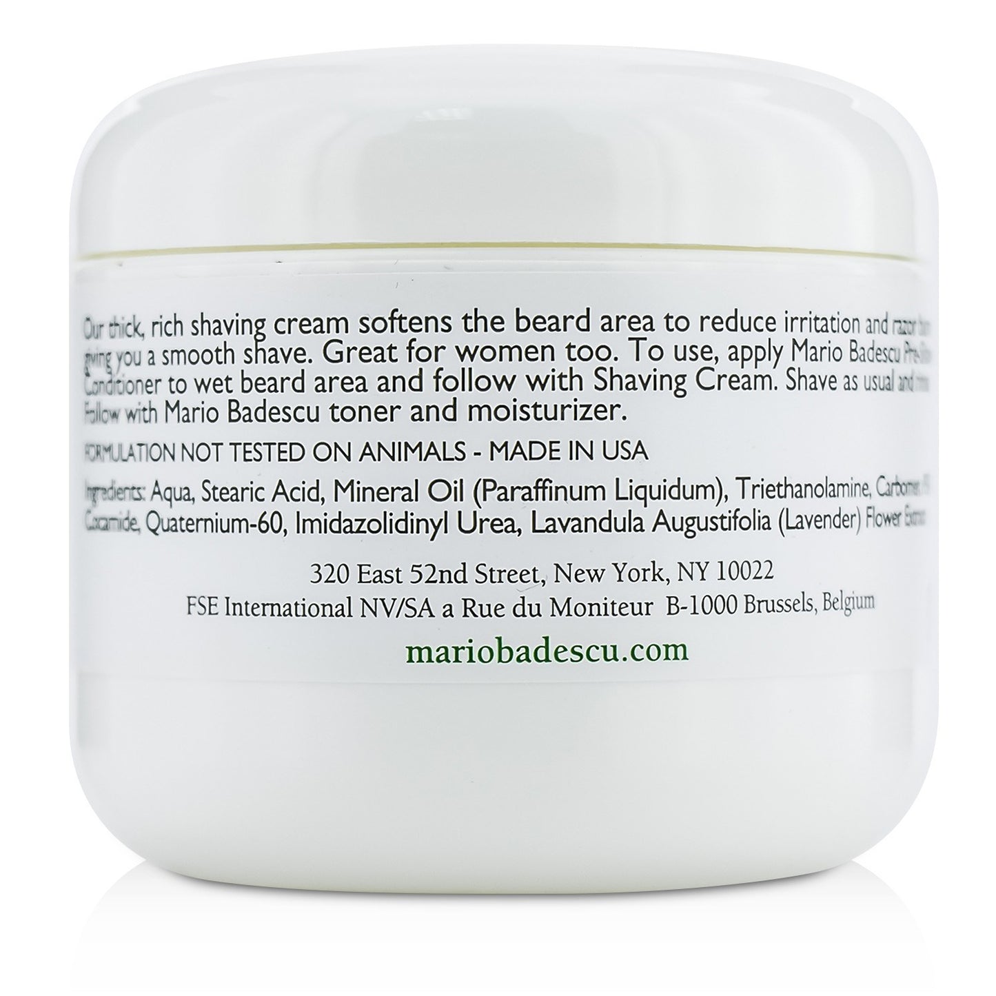MARIO BADESCU - Shaving Cream 12012 118ml/4oz